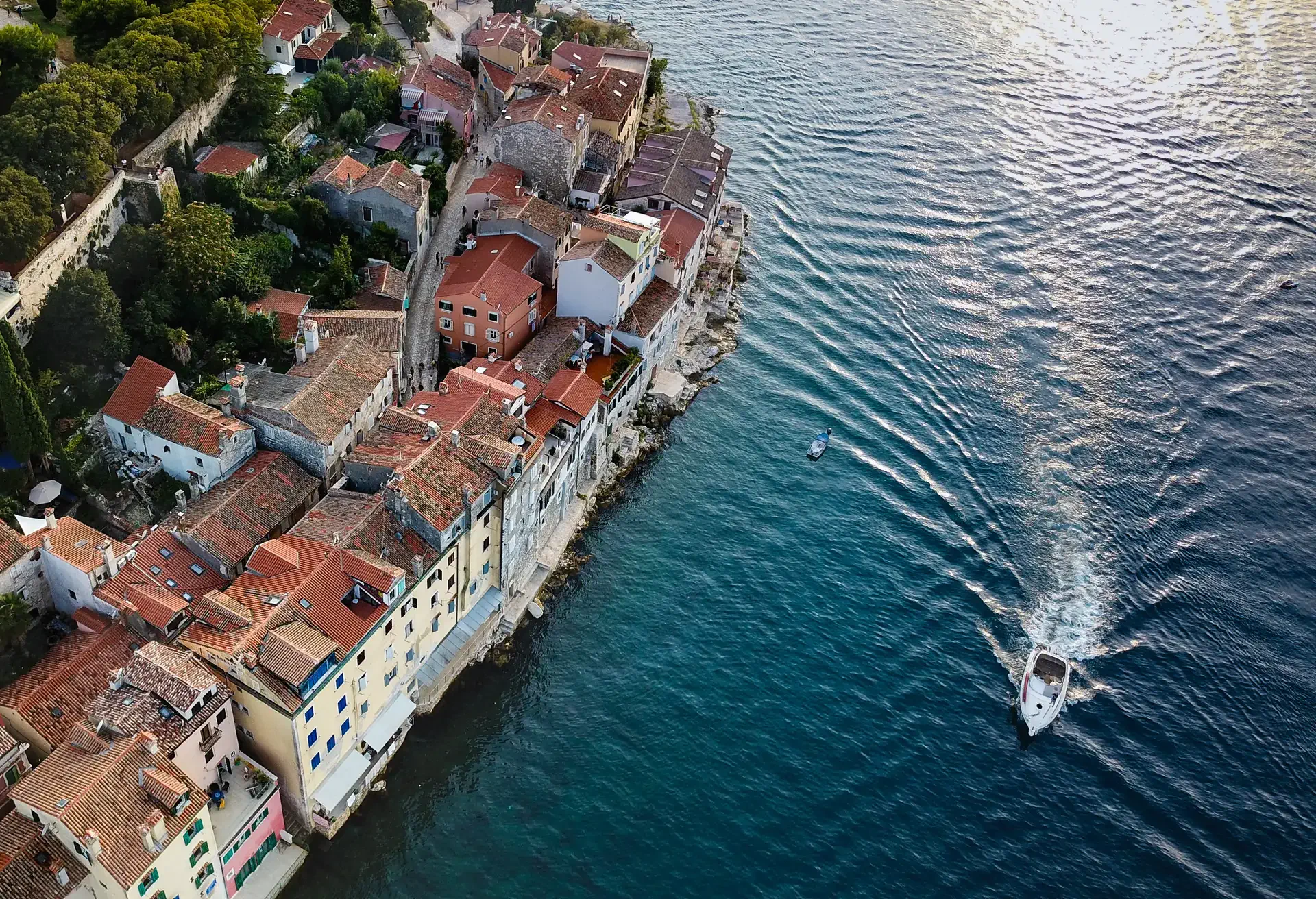 Ambiance romantique au marché de Rovinj