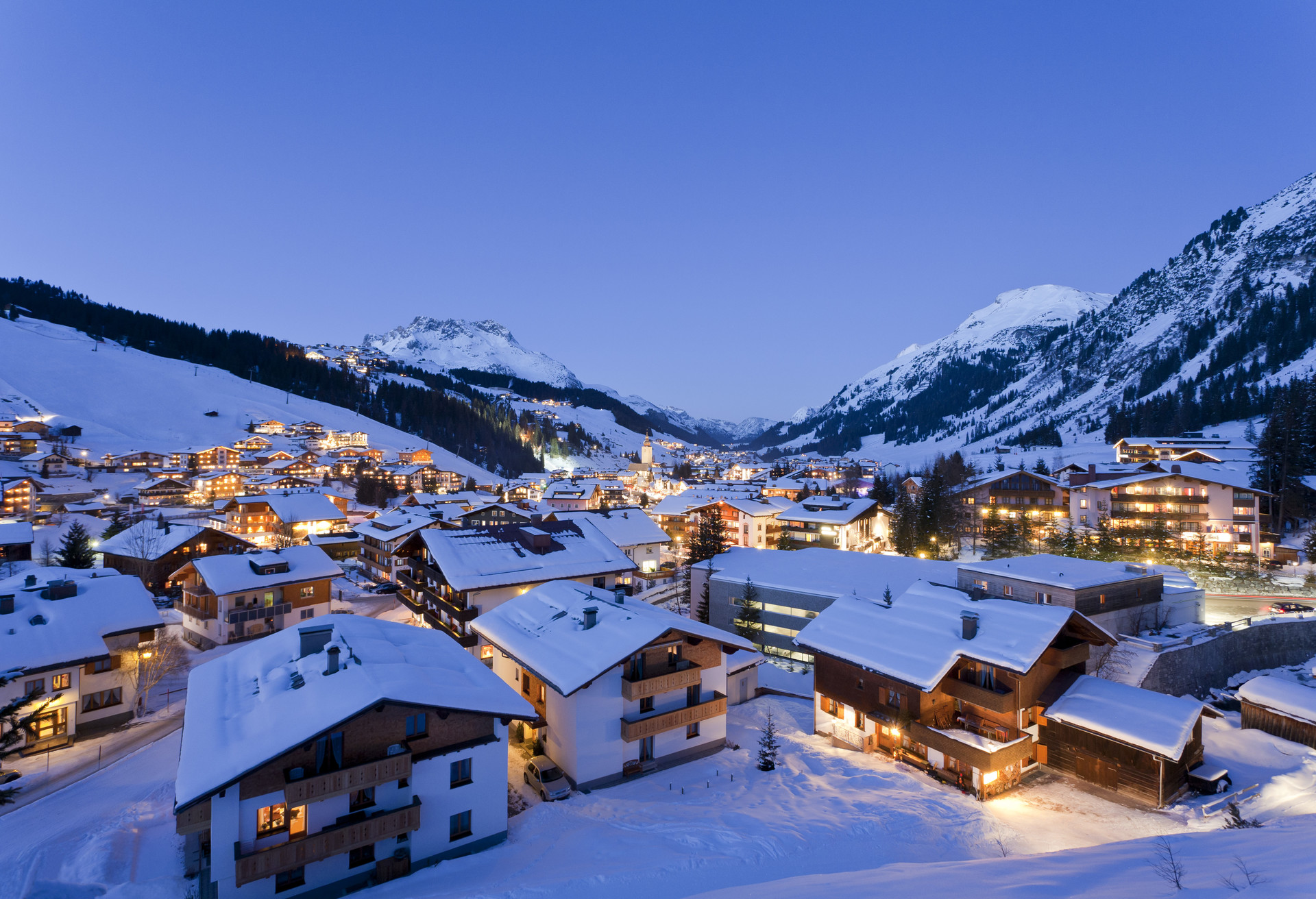 Ski et hôtels sont tout aussi luxueux à Lech